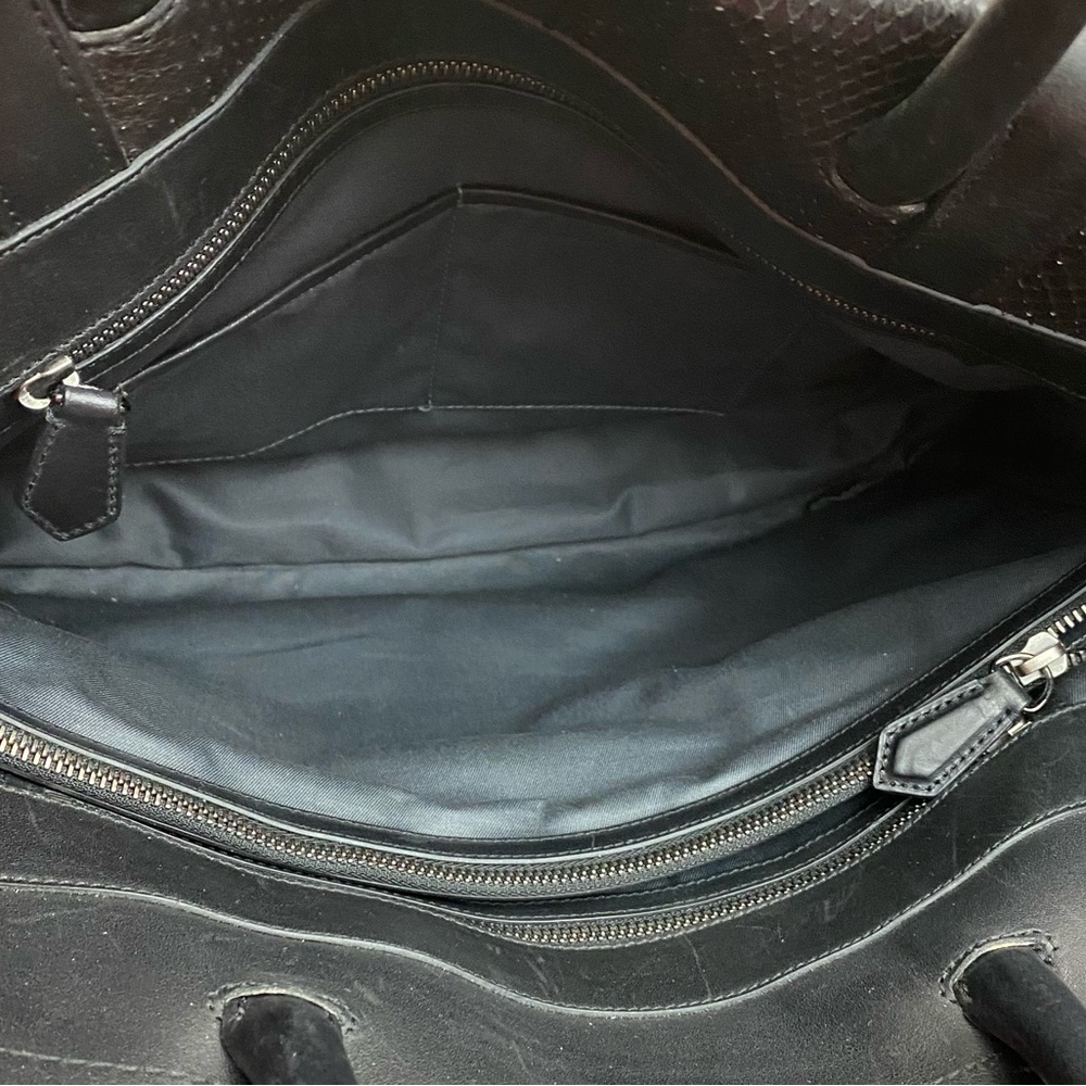Reed Krakoff Boxer Tote Large Black and Gray Top Handle Bag - Picture 6 of 15